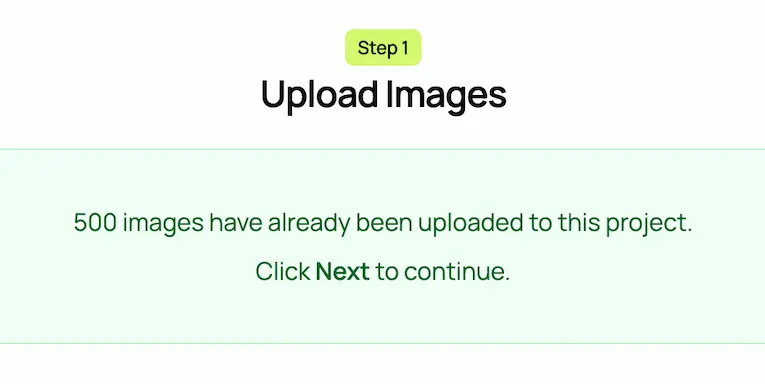 Upload step